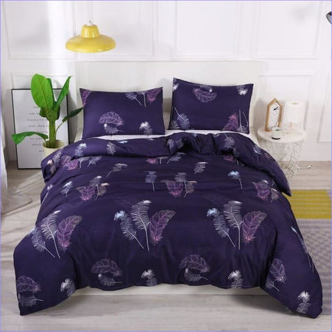 HOUSSE DE COUETTE À MOTIF FLORAL EN PERCALE GALET : Housse de couette HOUSSE DE COUETTE À MOTIF FLORAL EN PERCALE GALET : Housse de couette