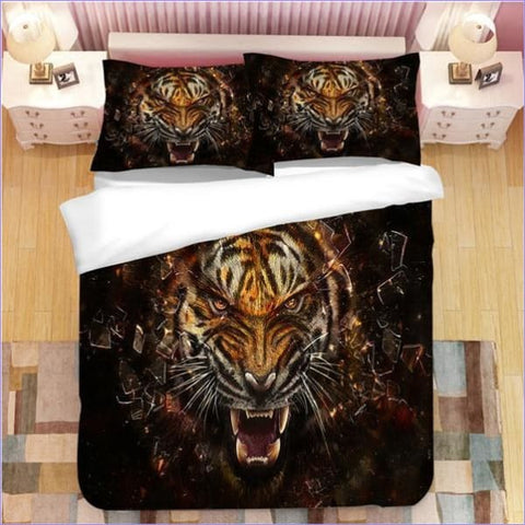 Housse de Couette Tigre Rageur - couettedouillette