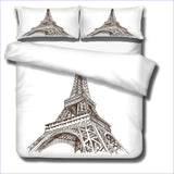 Housse de Couette Tour Eiffel 1 personne - couettedouillette